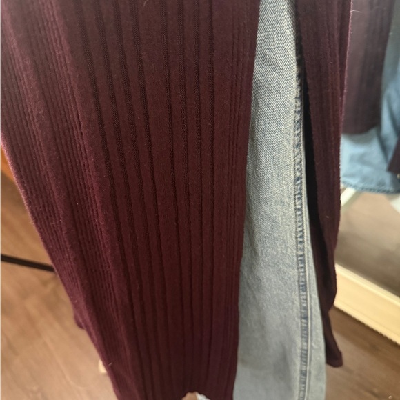 Umgee Deep Purple Long Cardigan Sweater - Picture 3 of 5